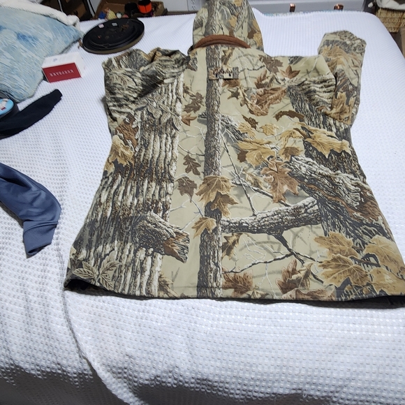 CABELAS EUC MENS SZ LARGE CAMMO HUNTING FIELDS SPORT JACKET COAT - Picture 9 of 11